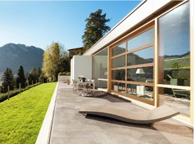 Fullview glass garage door